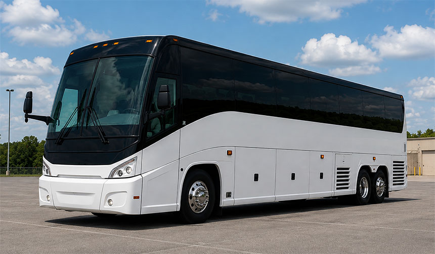 56-passenger charter bus in San Jose, CA